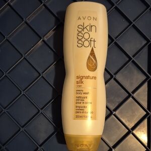 Avon Skin So Soft Signature Silk Body Wash - Cream and Gold
